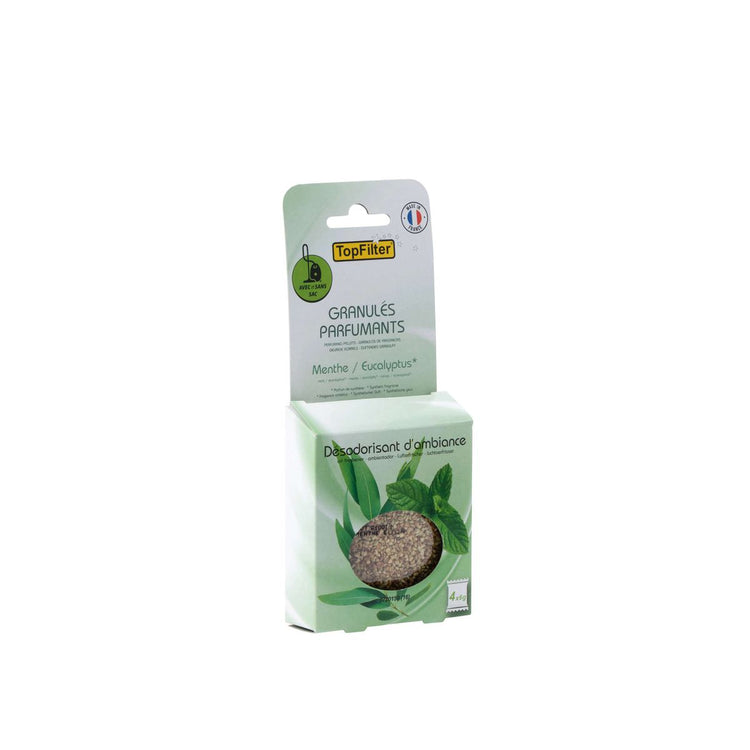 Lot de 16 sachets de parfum pour aspirateur odeur menthe/eucalyptus TopFilter