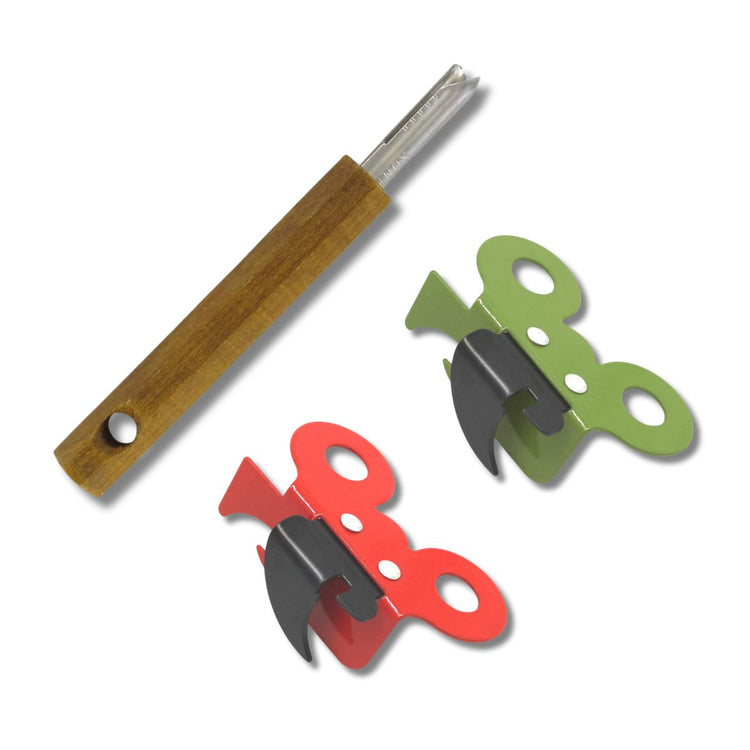 Duo Ouvre boîte manuel papillon et tire languette Fackelmann