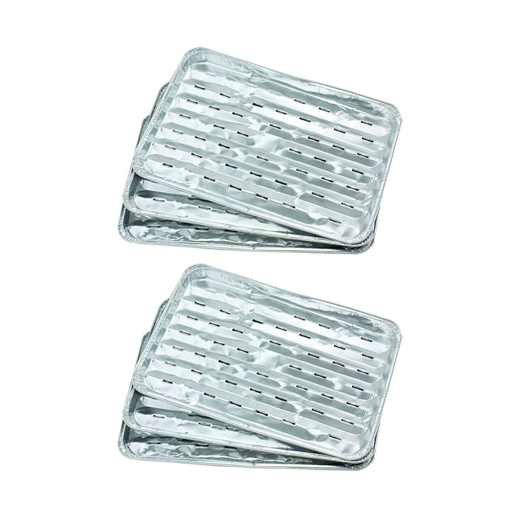 Lot de 10 barquettes en aluminium 34 x 23 cm Fackelmann Barbecue