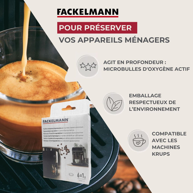 Ensemble de 36 Pastilles détergentes pour appareils électroménagers par 6 Fackelmann Petit Déjeuner