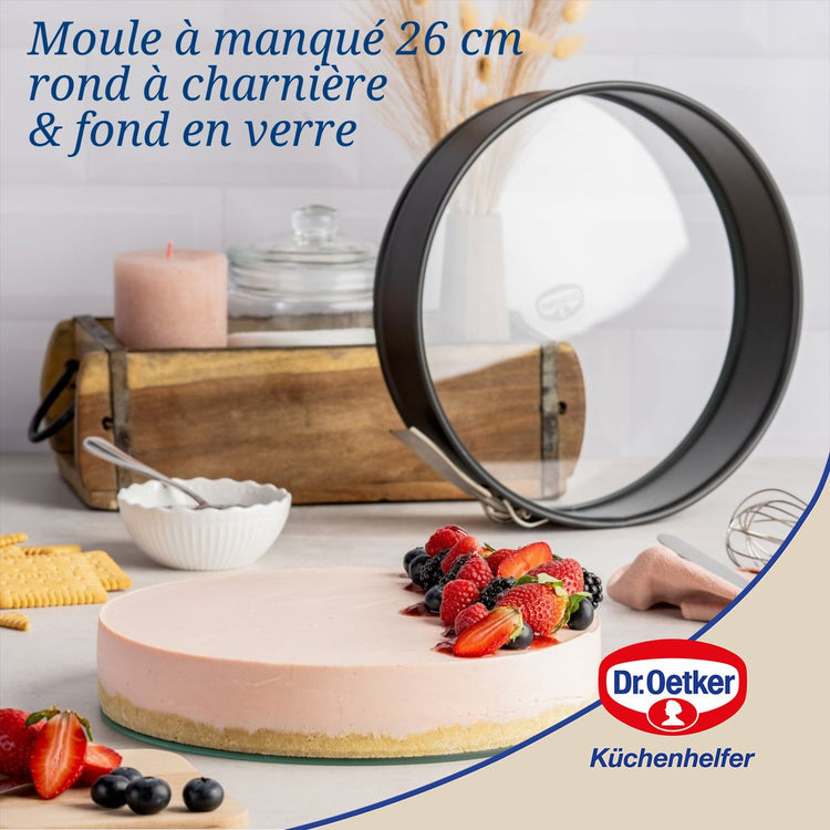 Ensemble de 2 Moules à manqué à charnière 26 cm Dr.Oetker Tradition