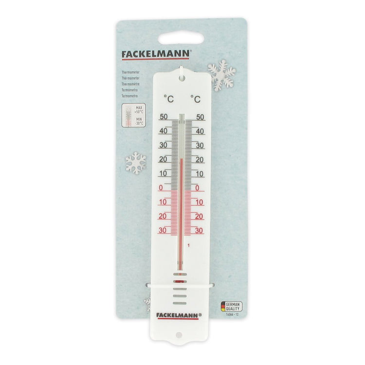 Ensemble de 2 Thermomètres d'intérieur et d'extérieur plastique Fackelmann Tecno