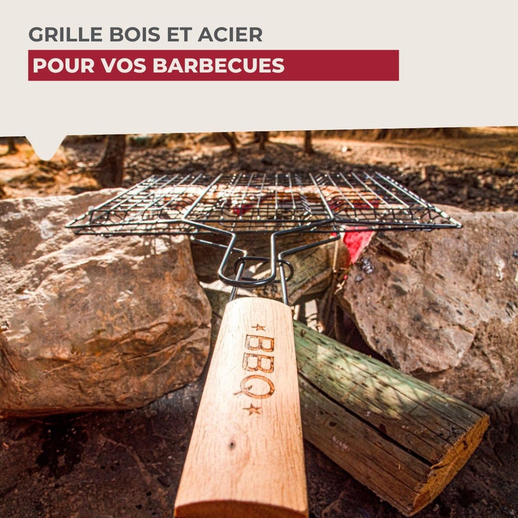 Ensemble de 2 Grilles de barbecue 35 x 25,5 x 54 cm Fackelmann BBQ Edition