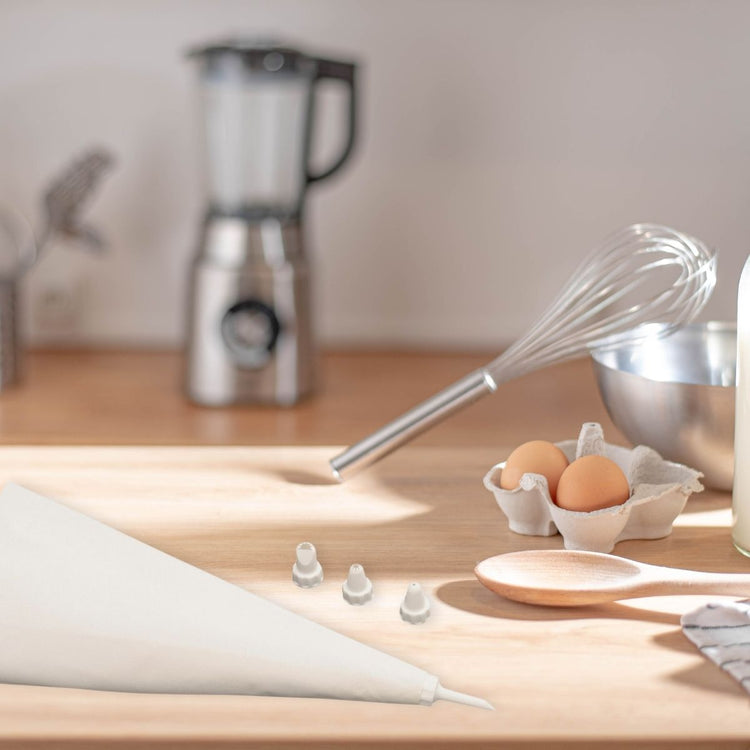 Ensemble de 2 Poches à douille réemployable et 4 embouts plastique 31 cm Zenker Smart Pastry