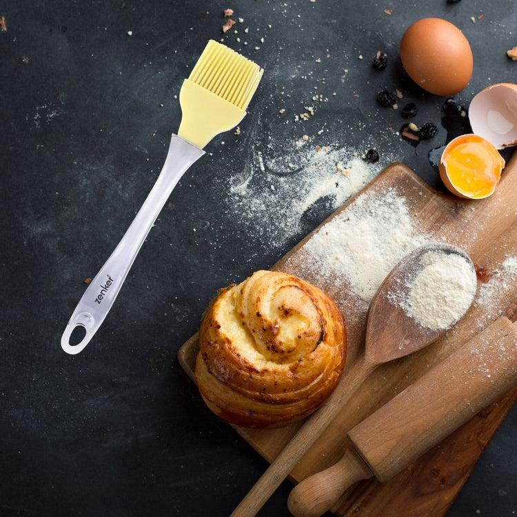 Ensemble de 2 Pinceaux de cuisine et de pâtisserie 24 cm en poils silicone Zenker Smart Pastry