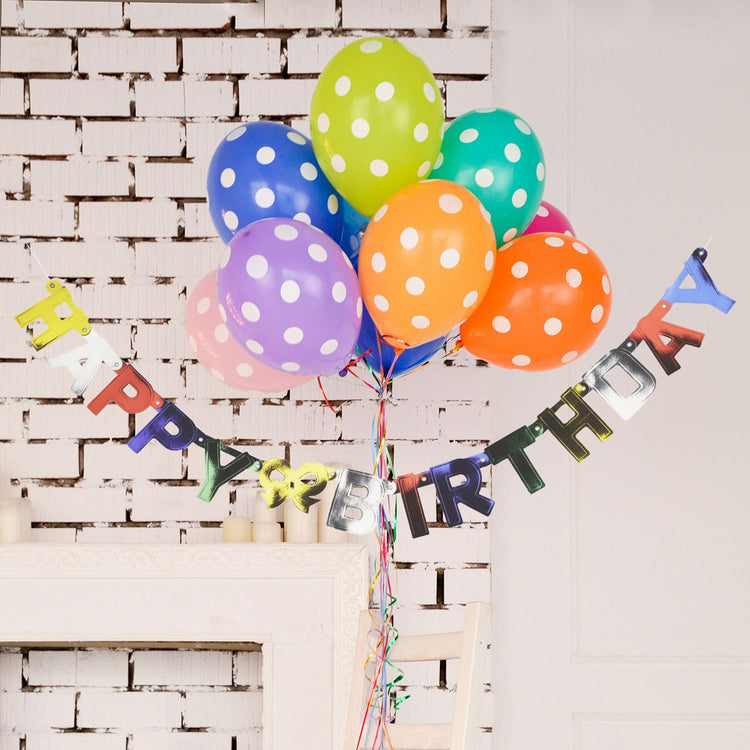 Ensemble de 2 Banderoles Happy Birthday Fackelmann Rio Party