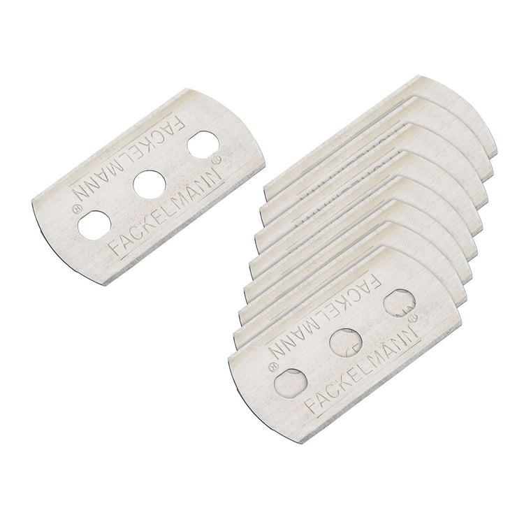 Racloir à plancha avec 2 lames inox dimensions 4,4 x 2,2 cm lot de 2 outils de cuisine pratiques Fackelmann Tecno