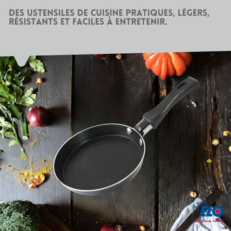 Ensemble de 2 Mini poêles à crêpe avec revêtement en céramique 14 cm ELO Juwel de Luxe
