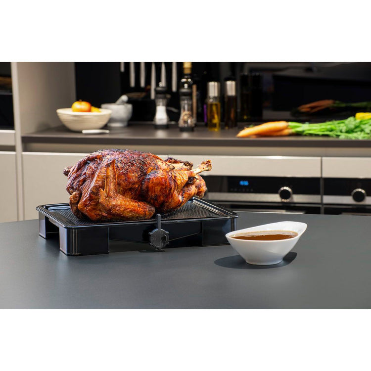 Ensemble de 2 Plats de cuisson four pour rôti avec bac de récupération du jus de 3 litres 39 x 33 cm Zenker Special Cooking