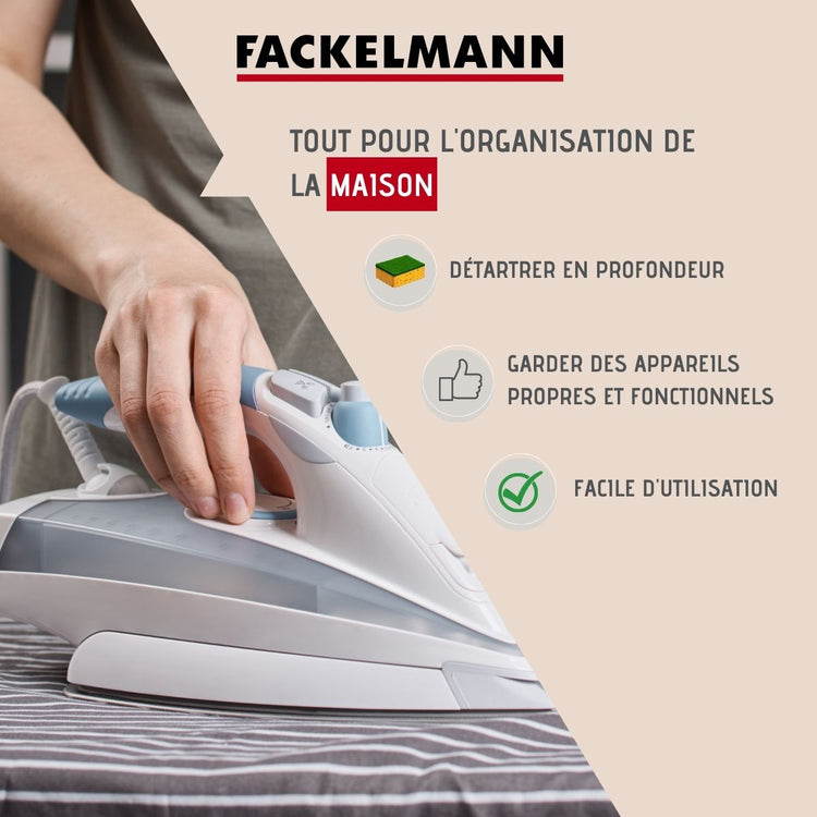 Lot de 3 sachets détartrants pour fer à repasser Fackelmann