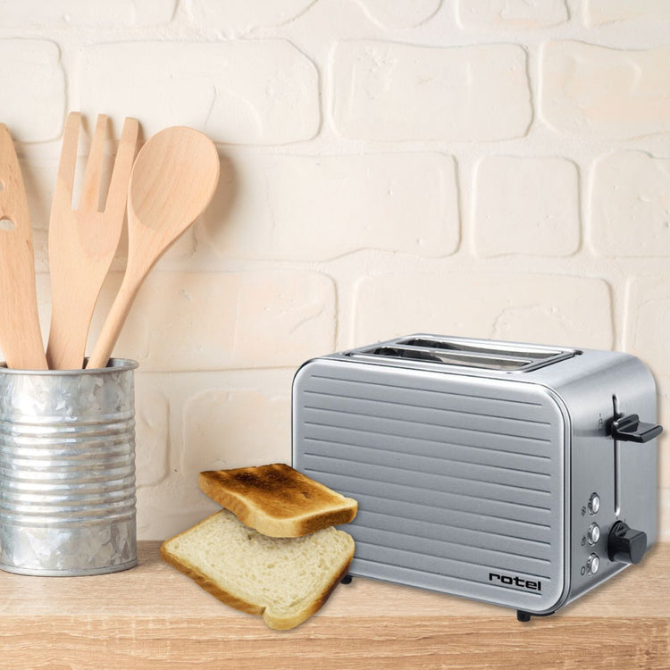 Grille-pain finition chromée Rotel