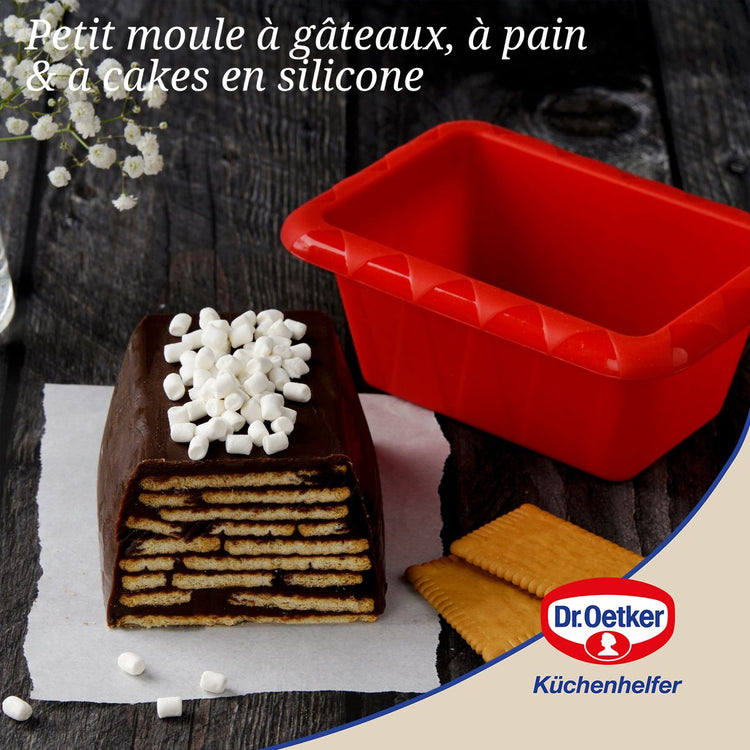 Petit moule à cake 18cm en silicone Dr Oetker Flexxibel Love