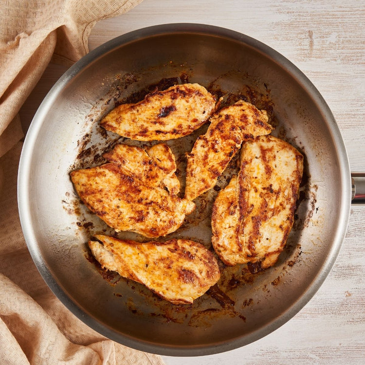 Poêle à frire 24 cm en inox 18/10 sans revêtement de 1,7 litres Elo Profi Therm