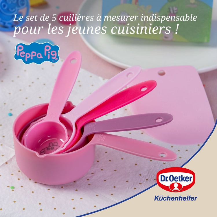 Set de 5 cuillères à mesurer Dr. Oetker Peppa Pig