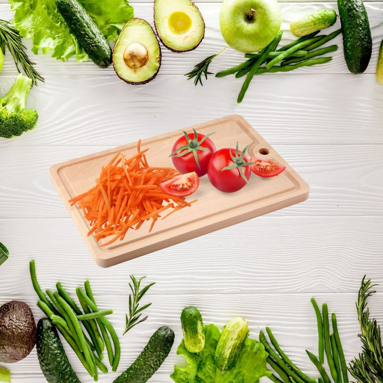 Planche à découper en bois avec récupérateur de jus Fackelmann Wood Edition