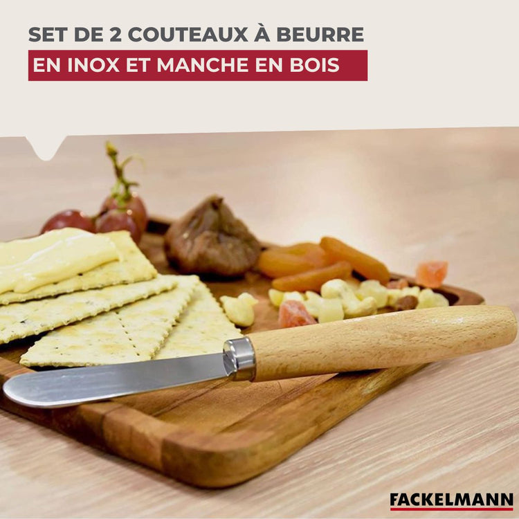 Lot de 2 couteaux à beurre Fackelmann Sybarys