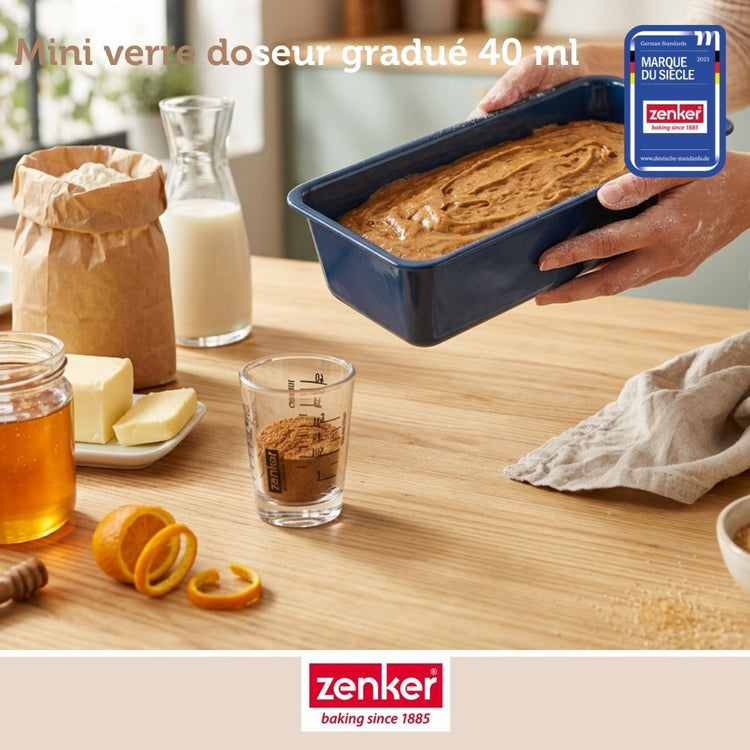 Mini verre mesureur en verre 40 ml Zenker