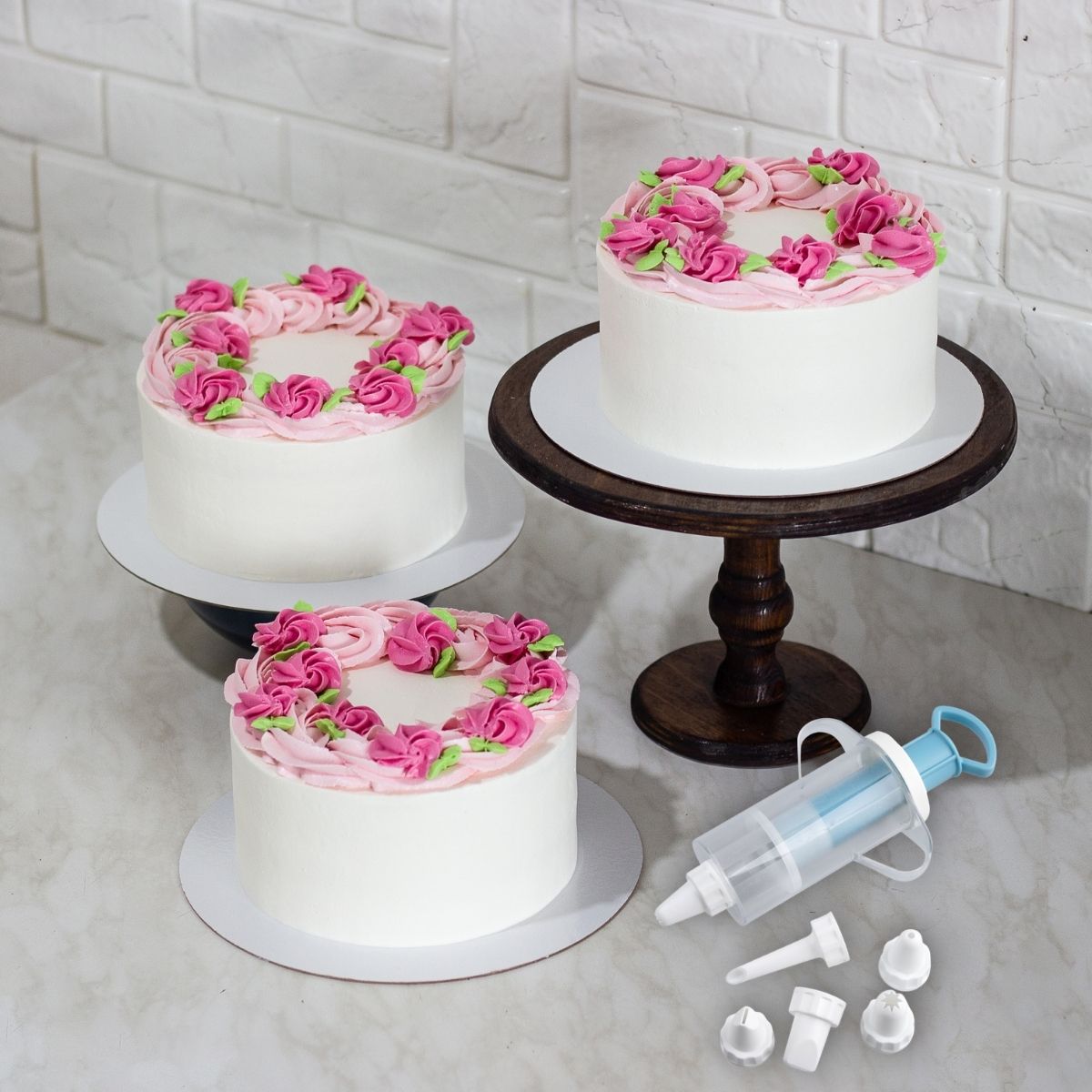 Seringue de décoration de gâteau et 6 embouts plastique Zenker Sweet Sensation