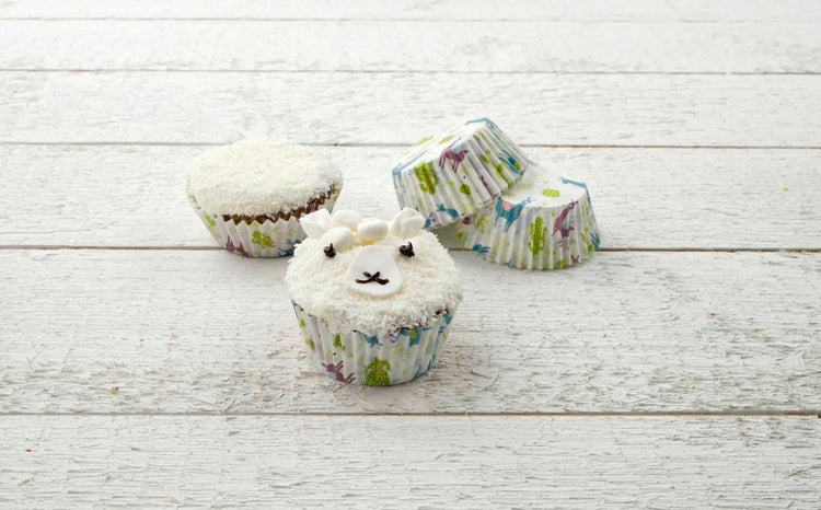 Lot de 50 moules à muffins en papier motif lama et cactus 7 cm Zenker Smart Pastry