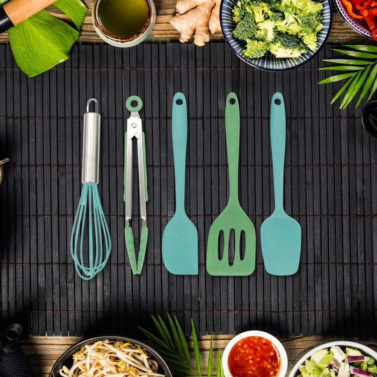 5 ustensiles de cuisine pour enfants en silicone Zenker Mini Monster