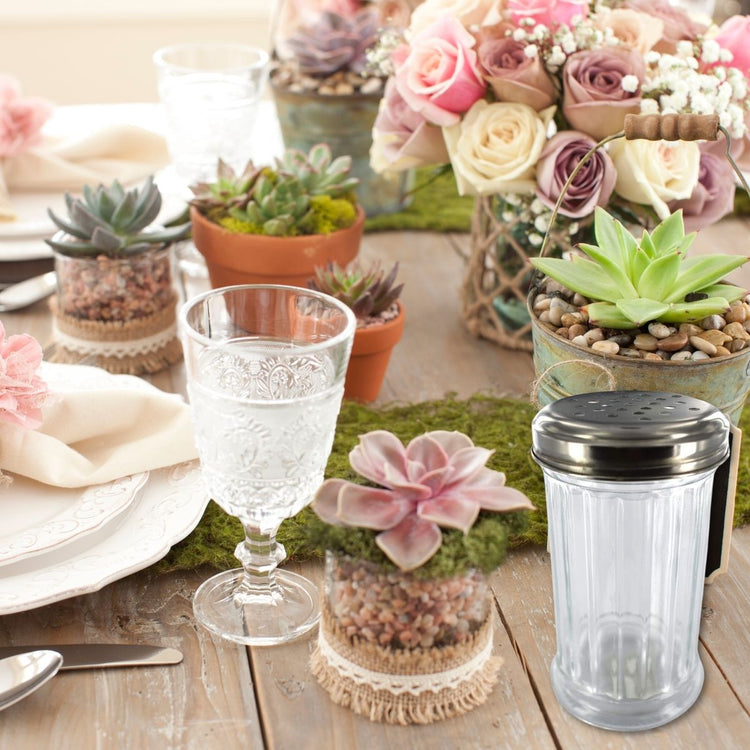 Saupoudreuse à parmesan et sucre glace en verre Fackelmann