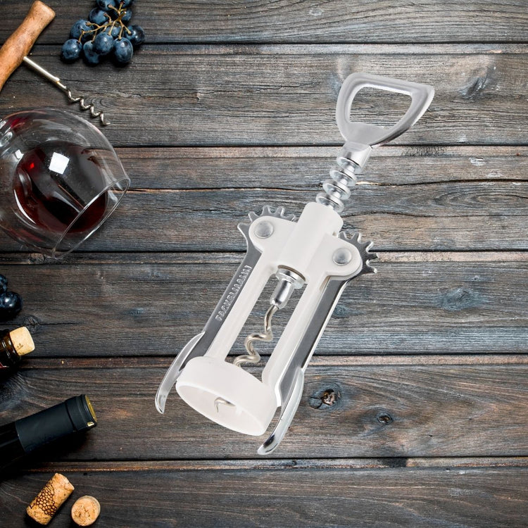 Tire-bouchon à levier blanc avec décapsuleur Fackelmann Bar Concept