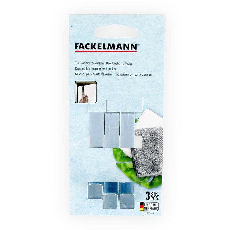 Lot de 3 crochets pour porte et placard Fackelmann Tecno