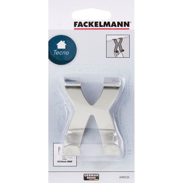 Crochet de porte inox Fackelmann Tecno