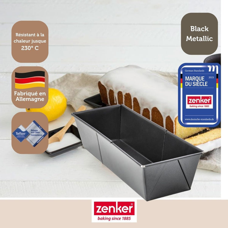 Moule à cake extensible 20 à 35 cm Zenker Black Metallic