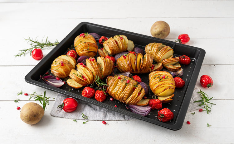 Plaque de cuisson four extensible et perforée de 37 à 52 cm Zenker Perfect Black +