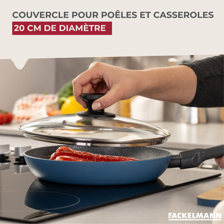 Couvercle de cuisson en verre 20 cm Fackelmann