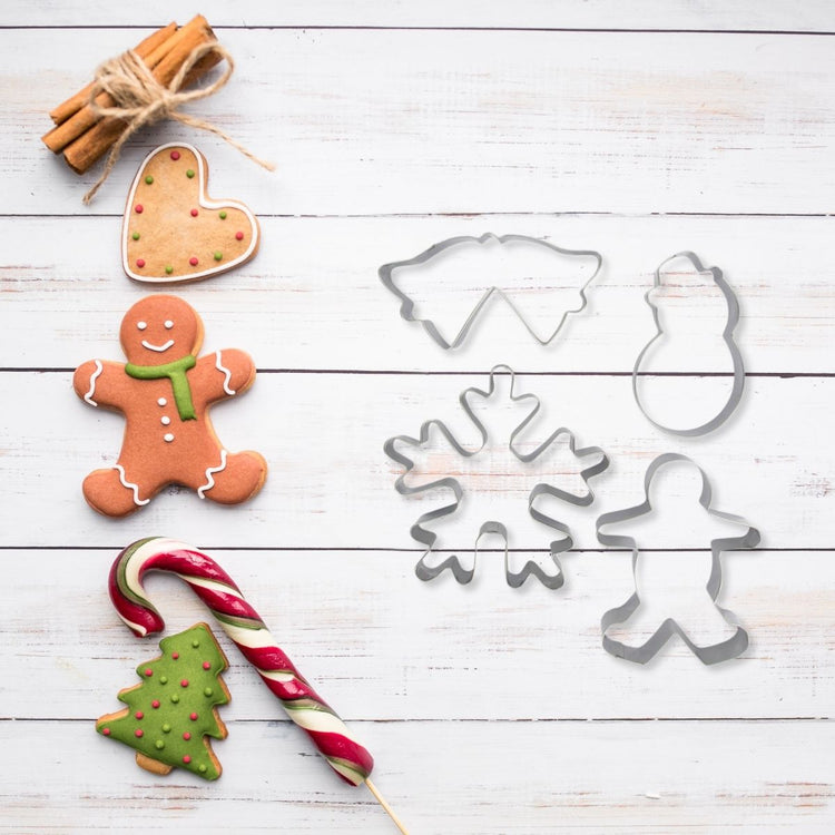 Lot de 4 emporte-pièces de Noël Zenker