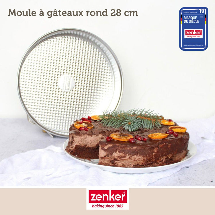 Set de 4 ustensiles de pâtisserie moule à gâteaux 2 bols et spatule Zenker Silver