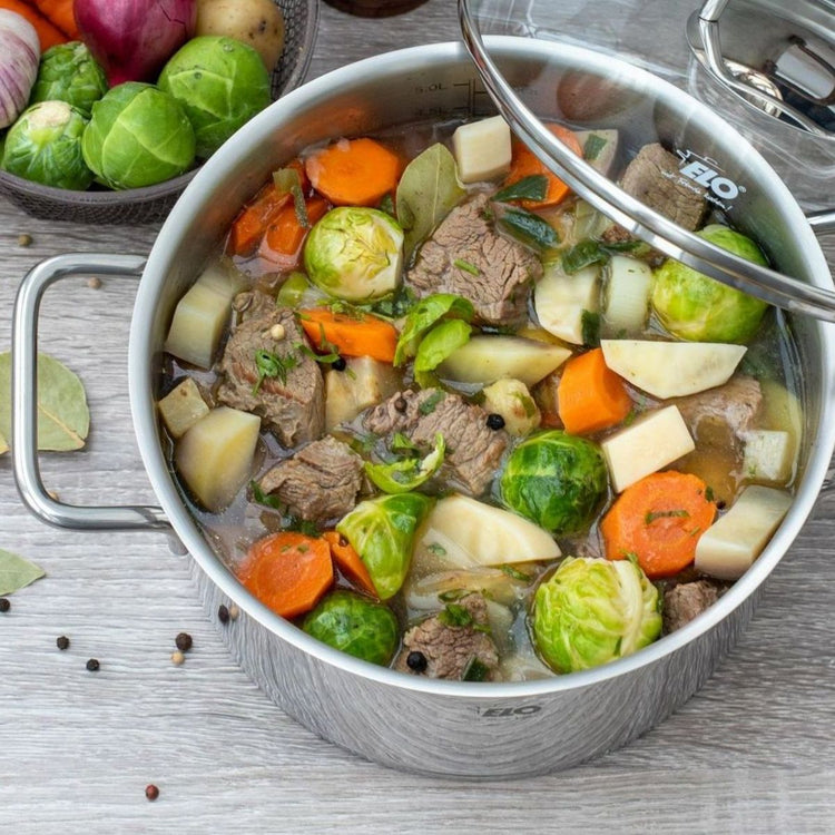 Marmite en inox avec couvercle en verre 26 cm Elo Citrin