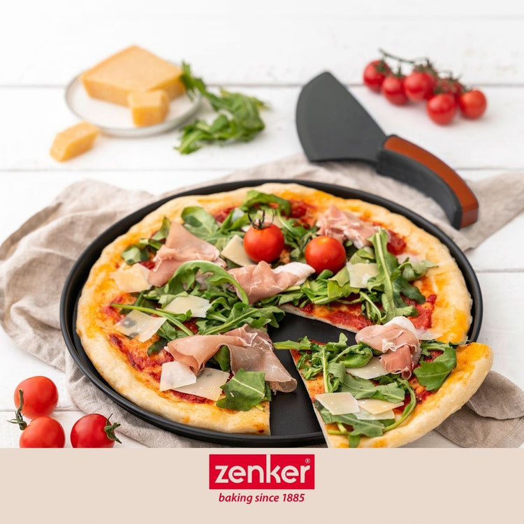 Set de 3 plaques à pizza et une grille de superposition Zenker Special Countries