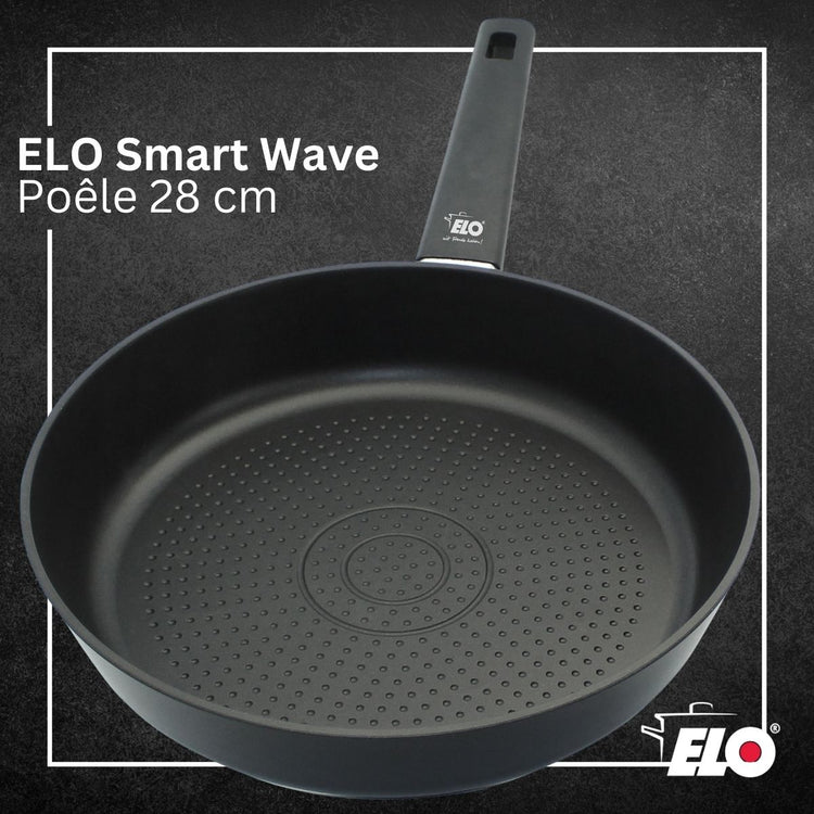 Poêle 28 cm antiadhésive sans PFAS Elo Smart Wave