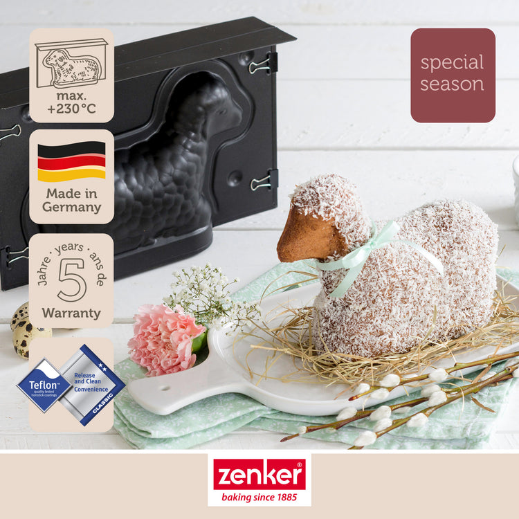 Moule agneau pascal 3D 700 ml pour Pâques Zenker