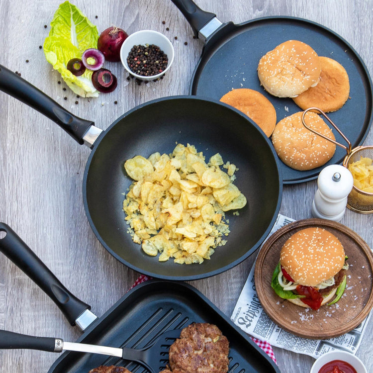 Wok 28 cm en aluminium pressé Elo Alucast