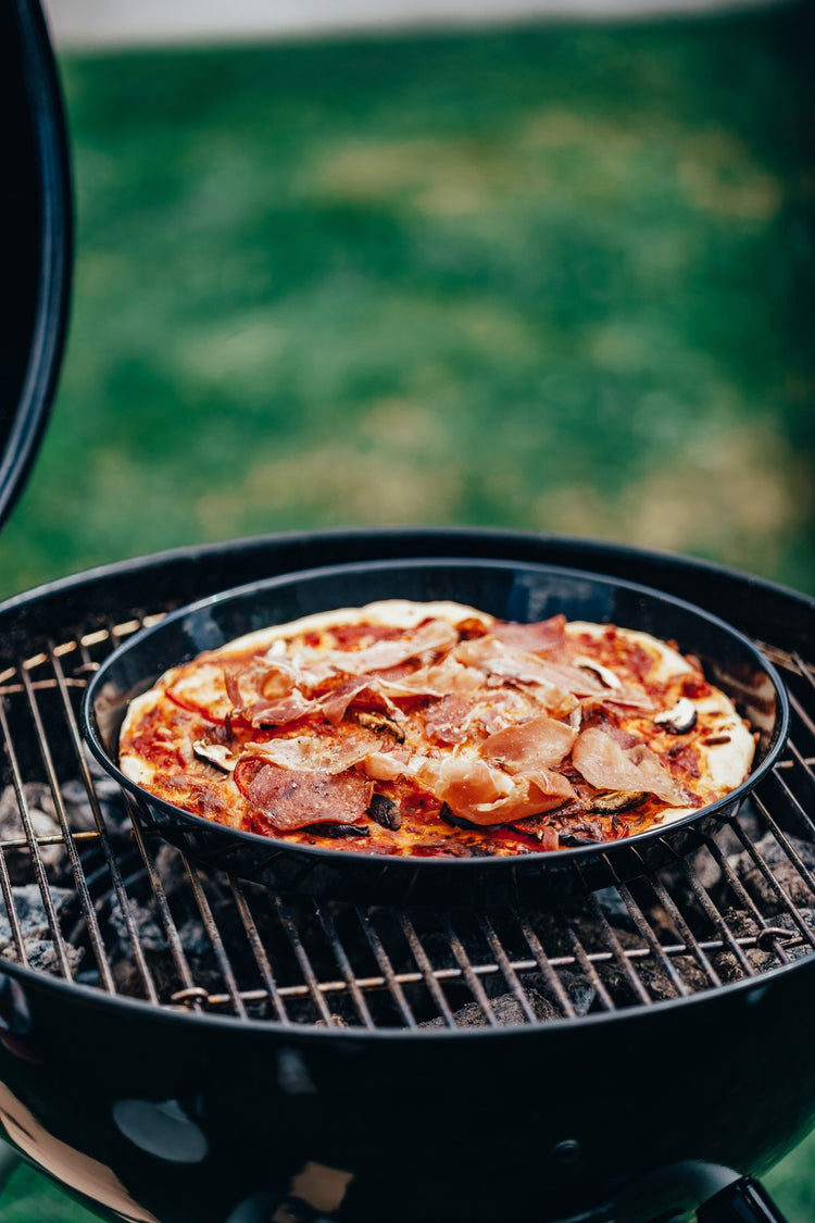Plaque à pizza perforée ronde four et barbecue 32 cm FM Professional Barbecue