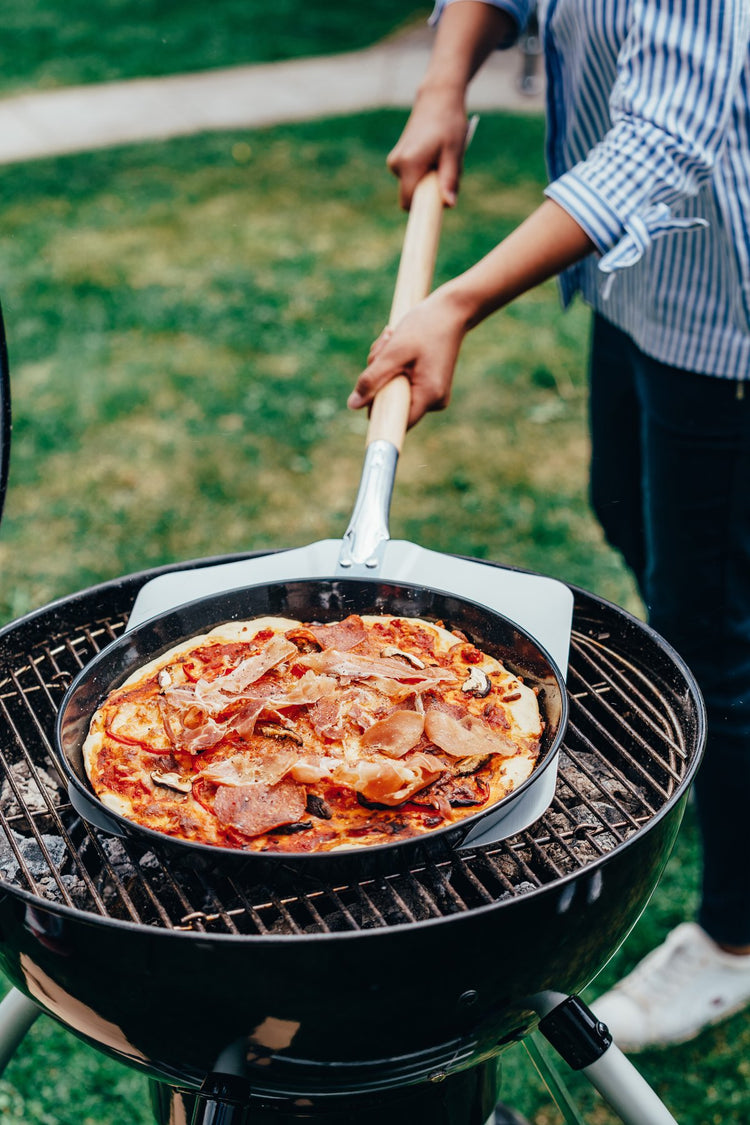 Plaque à pizza perforée ronde four et barbecue 32 cm FM Professional Barbecue
