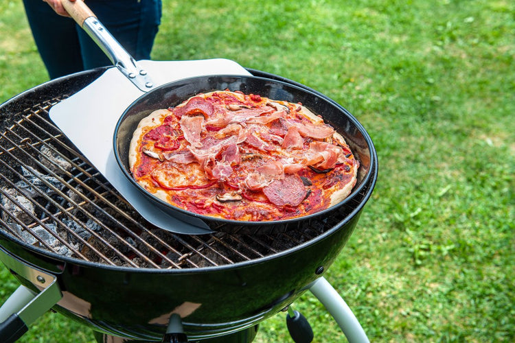 Plaque à pizza perforée ronde four et barbecue 32 cm FM Professional Barbecue