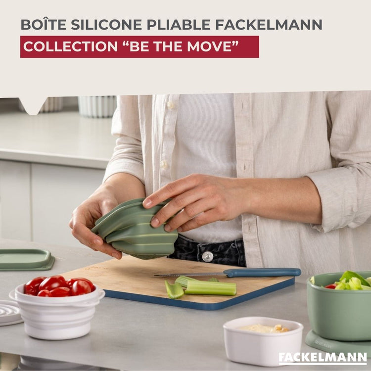 Lot de 1 boite de rangement collation 3 petites boites alimentaires Fackelmann Storage