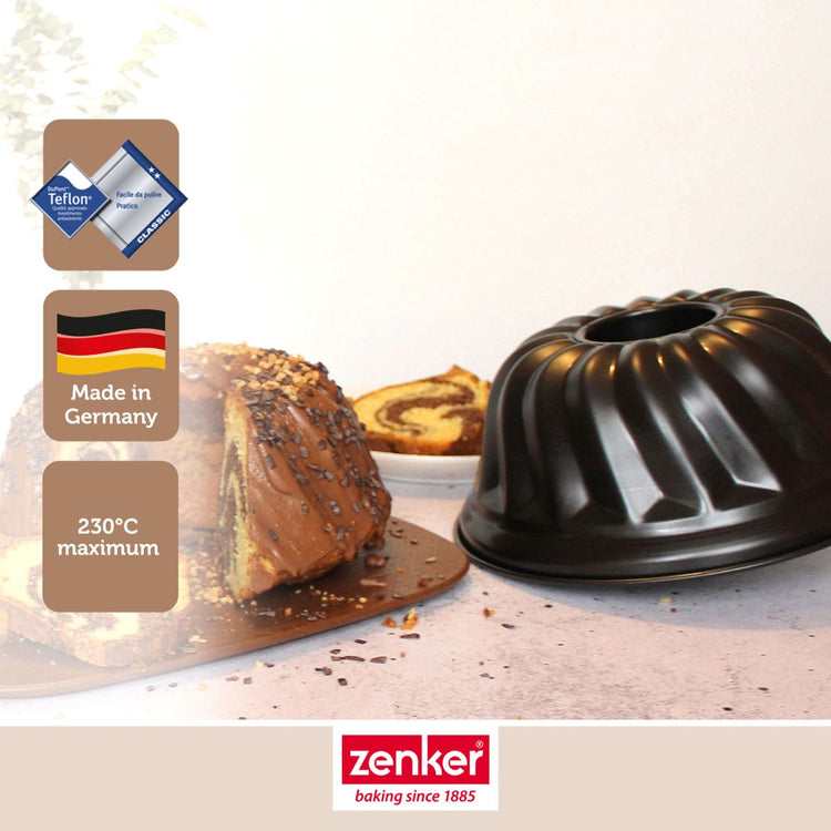 Set de 4 ustensiles de pâtisserie moule à gâteaux bols et spatule Black metallic Black mettallic Zenker Black mettallic
