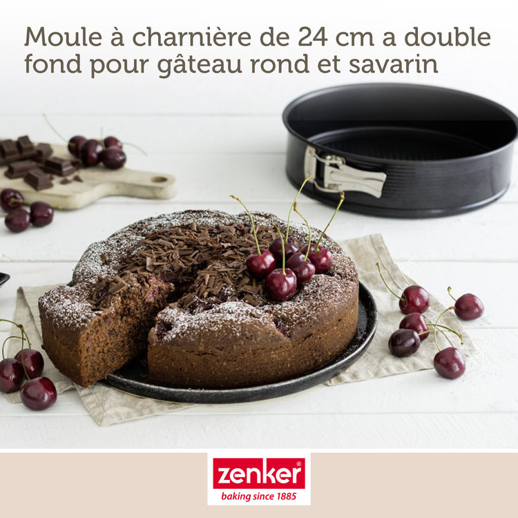 Set de 5 ustensiles de pâtisserie moule à gâteaux bol à mixer spatule en silicone et verre mesureur Black metallic Black mettallic Zenker Black mettallic