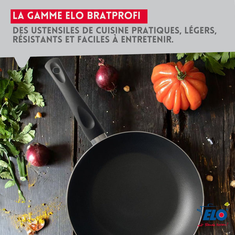 Lot de 3 poêles anti-adhésive 20, 24 et 28 cm Elo Bratprofi