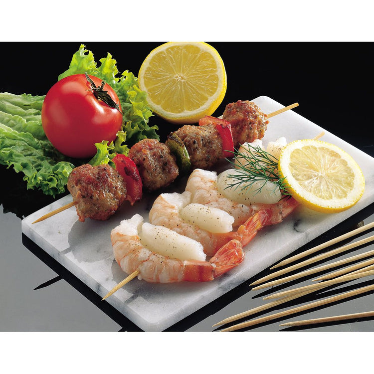 Lot de 60 pics à brochette en bois 30 cm Fackelmann Wood Edition