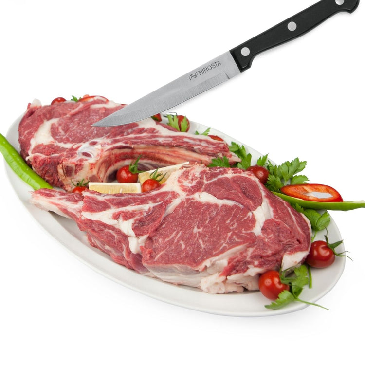 Lot de 6 couteaux à steak Nirosta Mega 21 cm