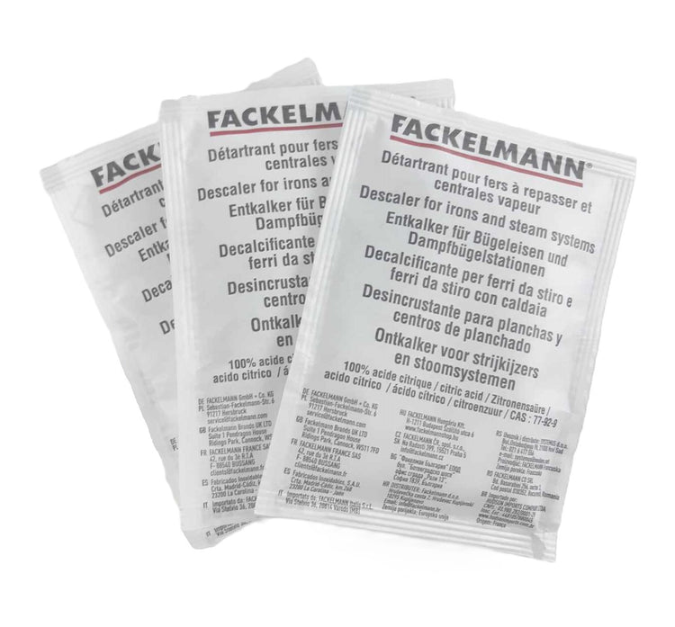 Détartrants pour fer à repasser et centrale vapeur Fackelmann
