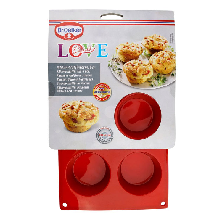 Moule à muffins 6 empreintes Dr.Oetker Silicone