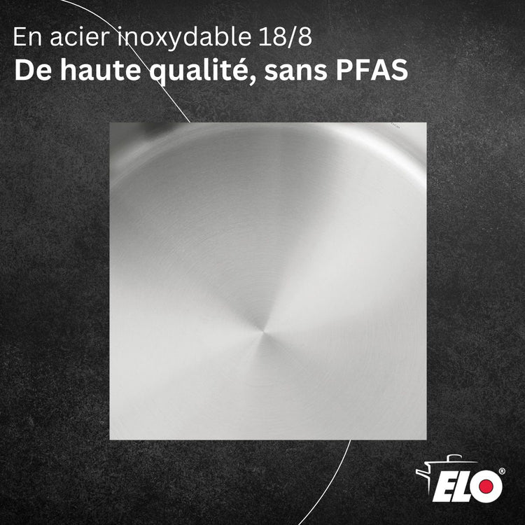 Sauteuse 16 cm en acier inoxydable 18/8 Elo Profi Cuisine